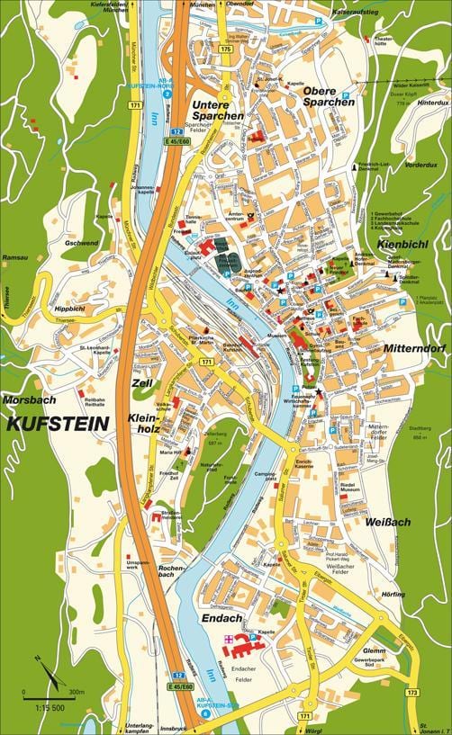 карта на куфщайн, Австрия