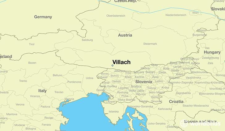 карта на villach, Австрия