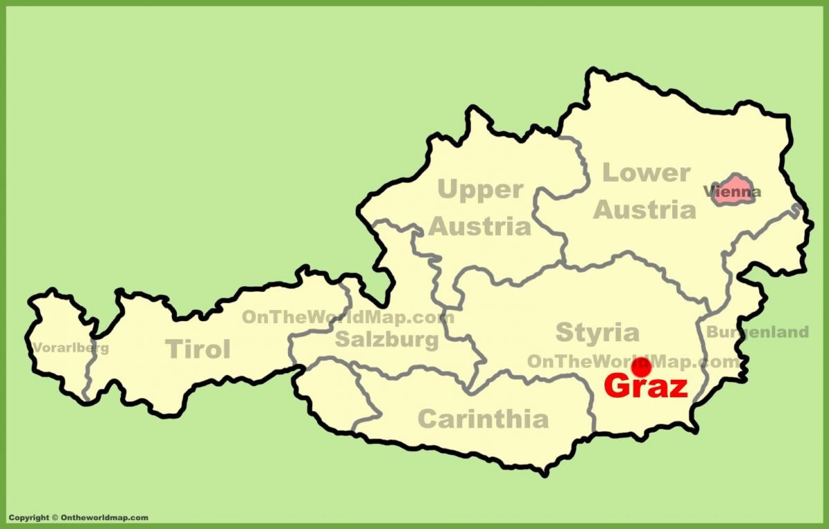 карта Грац, Австрия
