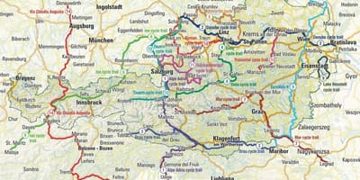 Карта На Австрия Колоездене