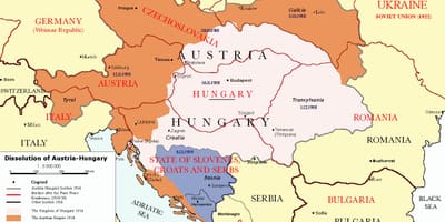 Австрия Унгария карта 1900