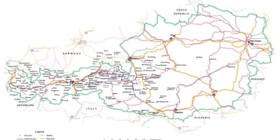 Карта на Австрия винетка