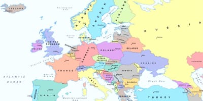 На картата На Европа в Австрия