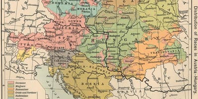 Австрия Унгария карта 1900
