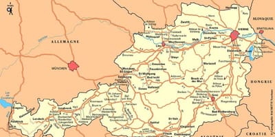 Карта На Виена, Австрия