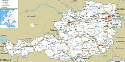 Карта на австрийската маршрут