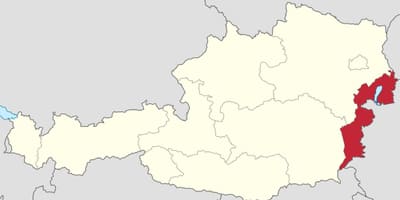 Карта бургенланд, Австрия