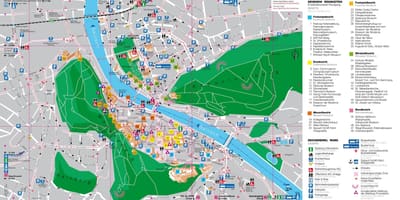 Карта на туристическа карта на Залцбург, Австрия