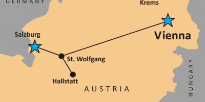 Карта на hallstatt Австрия 