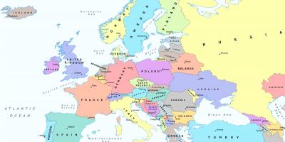 На картата На Европа в Австрия