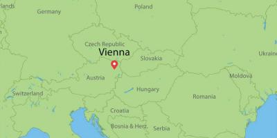 Виена Австрия карта на света